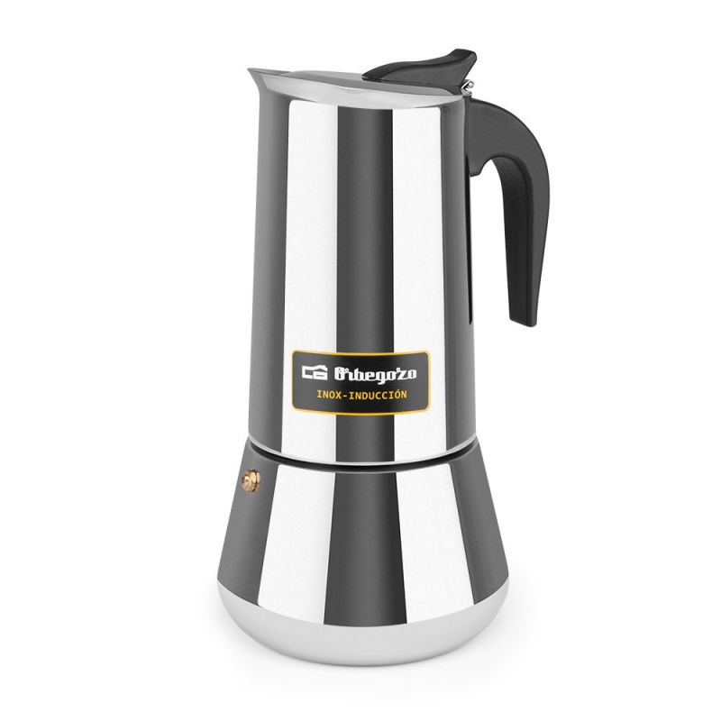 Cafetera Italiana Inox Inducción Orbegozo 12 Tazas