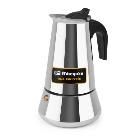 Cafetera Italiana Inox Inducción Orbegozo 6 Tazas