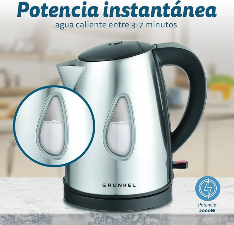 Hervidor Electrico Inox 1l