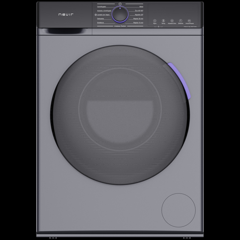 Lavadora Nevir 8 Kg Inox Clase A