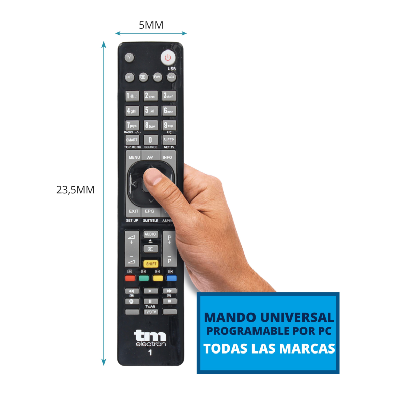 Mando Distancia Universal Tm Programable Con Pc