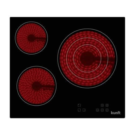 Placa Vitroceramica Kunft 3 Fuegos