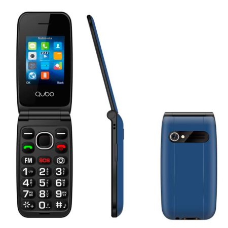 Telefono Qubo Neo Nw Azul 2,4"