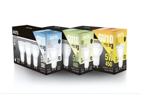 Bombilla Led Dicroica 120º Gu10 5w Fria