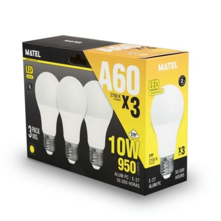 Bombilla Led Estandar E27 10w Calida