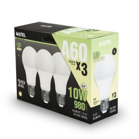 Bombilla Led Estandar E27 10w Neutra