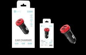 Cargador De Coche 2,4a Negro