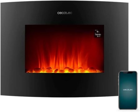 Chimenea Electrica Readywarm 2250 Curva 22" Wifi 2000w