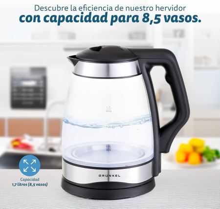 Hervidor Electrico Cristal  1,6l