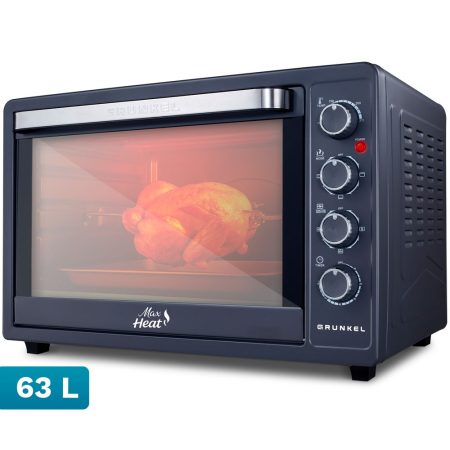 Horno Sobremesa Eléctrico Grunkel 63l C/rustidera Negro