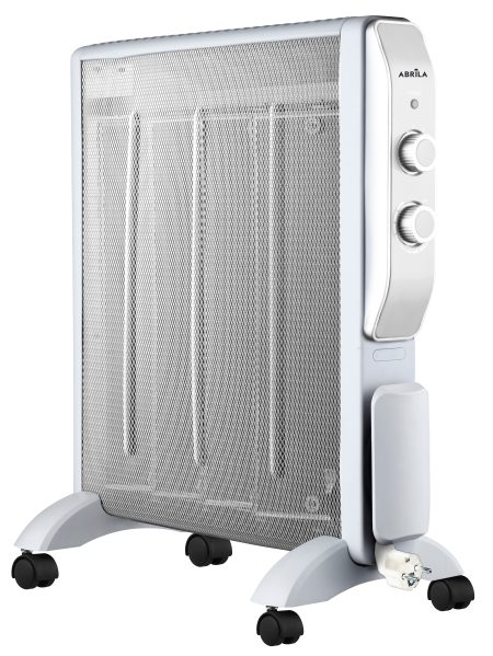 Radiador De Mica Abrigo 2000w  Marca Abrila 4 Elementos Blanco/plata