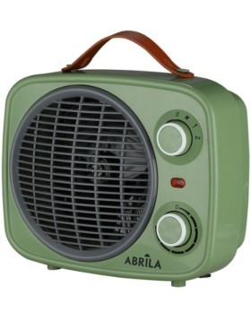 Termoventilador Eléctrico Modelo Hoguera 2000w Color Verde/gris Marca Abrila