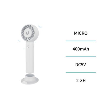 Ventilador De Mano De Turbina Marca Unico Con Base