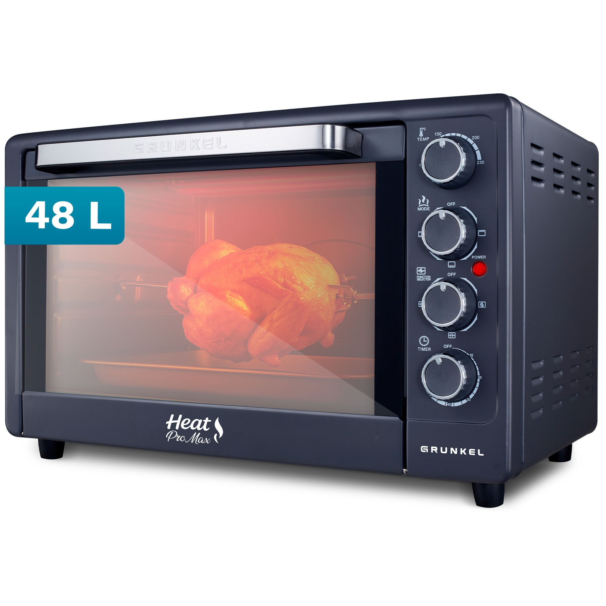 Horno Sobremesa Multifunción Grunkel 48l Rustidera 2000w