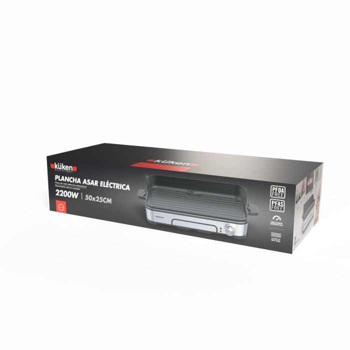 Plancha Asar Kuken 50x25cm 2200w - Imagen 3