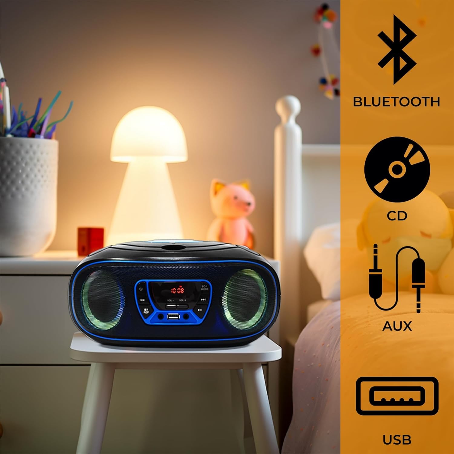 Radio Cd Mp3 Denver Azul - Imagen 2