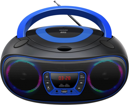 Radio Cd Mp3 Denver Azul