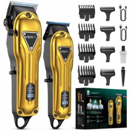 Set 2 En 1 Cortapelos Y Barbero Vgr