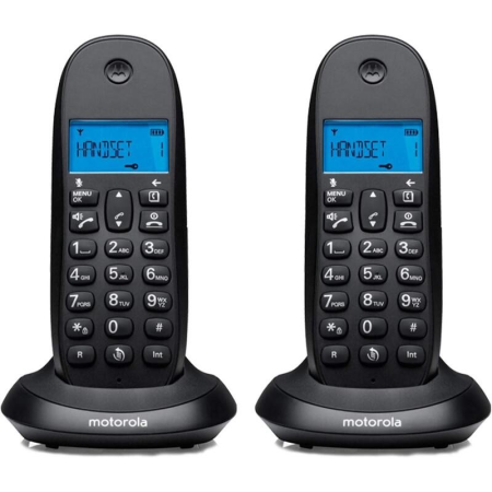 Telefono Inalambrico Motorola Negro Duo