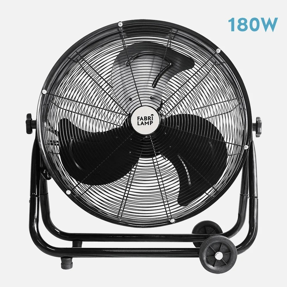 Ventilador Industrial Poniente 180w Negro 64cm 3 Velocidades