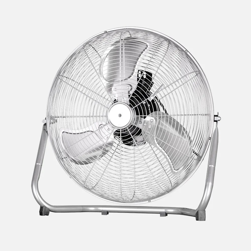 Ventilador Industrial Yumbo 100w Cromo 3v 3 Aspas 56x58x19,5cm