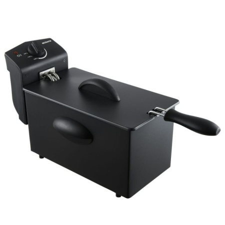 Freidora Aceite Inox-black Kuken 2000w 3l
