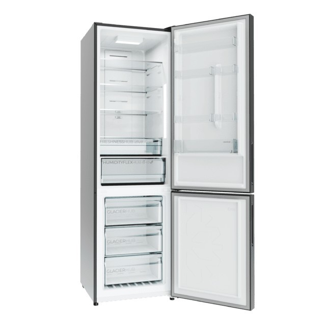 Frigorifico Combi Cecotec Inox Coolmarket 356 Clase E 200cm - Imagen 3