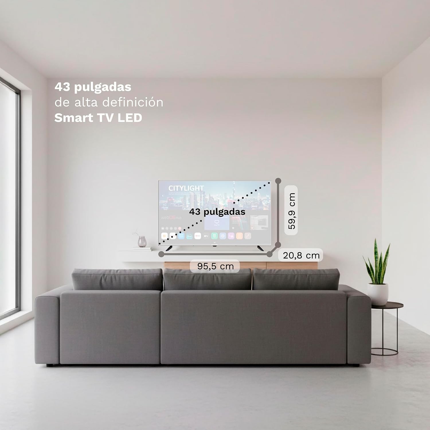 Televisor Grunkel 43" 4k - Imagen 3