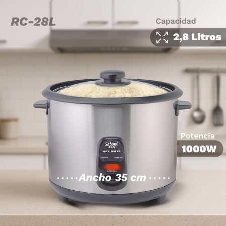 Arrocera Electrica Inox 2,8 Litros 1000w