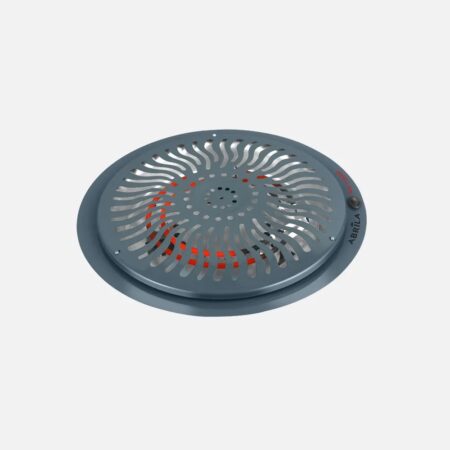 Brasero Electrico Rudy Color Gris 900w 2 Posiciones Marca Abrila