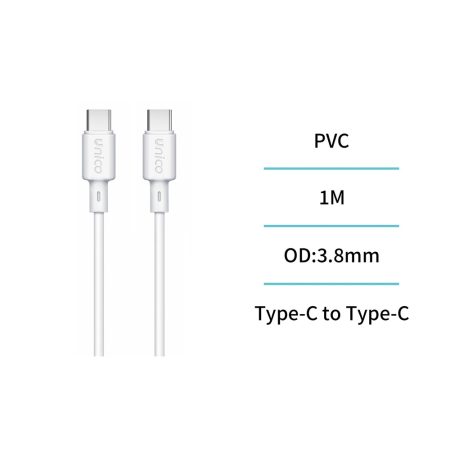 Cable Tipo C A Tipo C Carga Rapida 3a 60w 1m