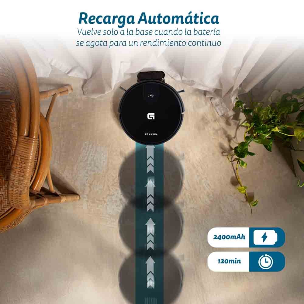 Robot Aspirador Grunkel Con Navegacion Libre Control Wifi - Imagen 2